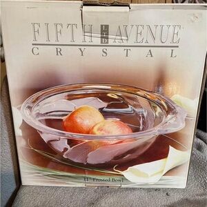 Fifth Avenue Crystal Frosted Bowl